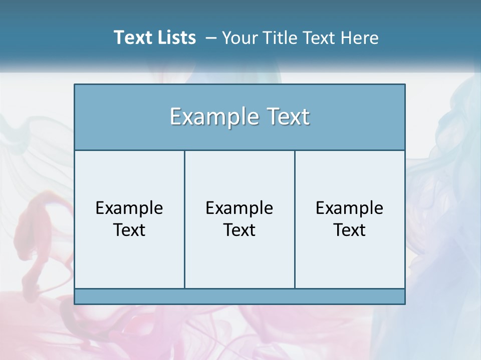 A Group Of Different Colored Smokes In The Air PowerPoint Template