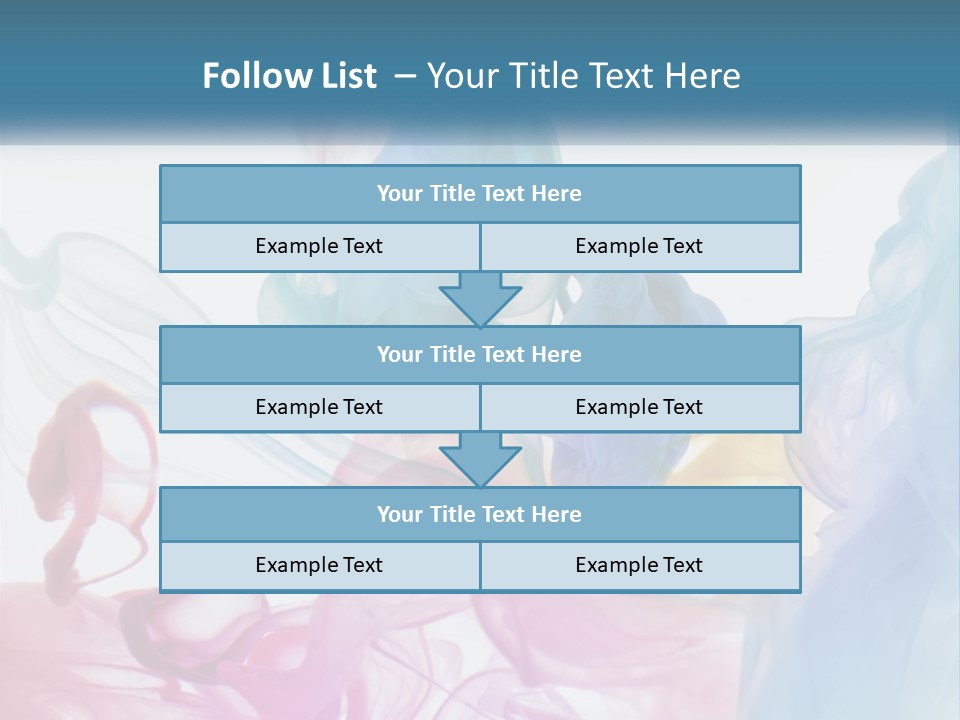 A Group Of Different Colored Smokes In The Air PowerPoint Template