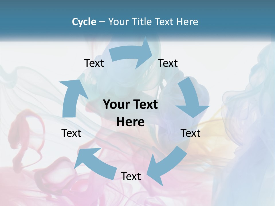 A Group Of Different Colored Smokes In The Air PowerPoint Template