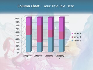 A Group Of Different Colored Smokes In The Air PowerPoint Template