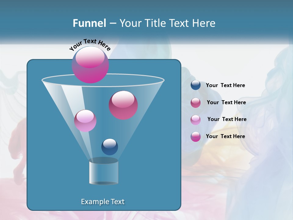 A Group Of Different Colored Smokes In The Air PowerPoint Template