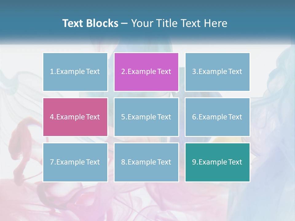 A Group Of Different Colored Smokes In The Air PowerPoint Template