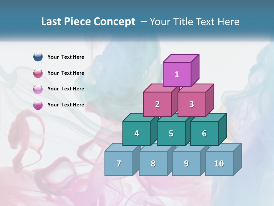 A Group Of Different Colored Smokes In The Air PowerPoint Template