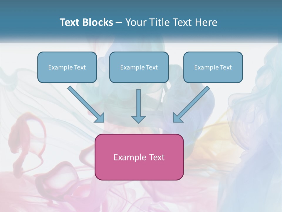 A Group Of Different Colored Smokes In The Air PowerPoint Template