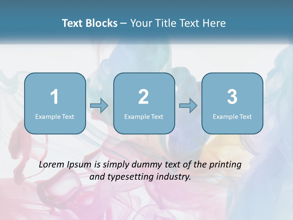 A Group Of Different Colored Smokes In The Air PowerPoint Template