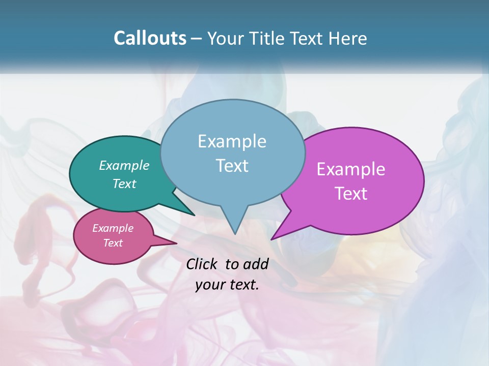 A Group Of Different Colored Smokes In The Air PowerPoint Template