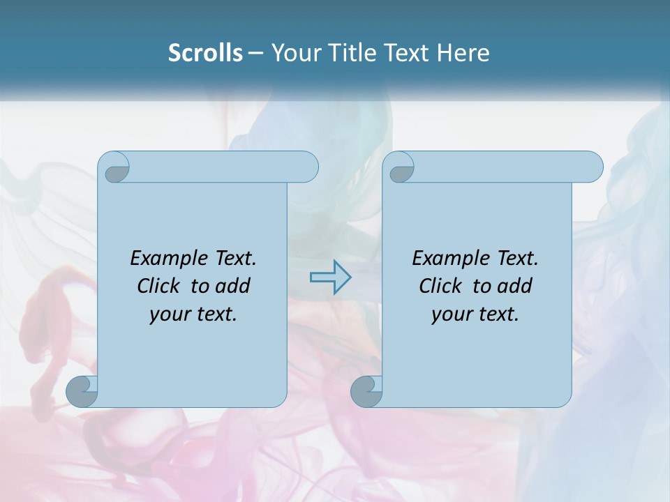 A Group Of Different Colored Smokes In The Air PowerPoint Template