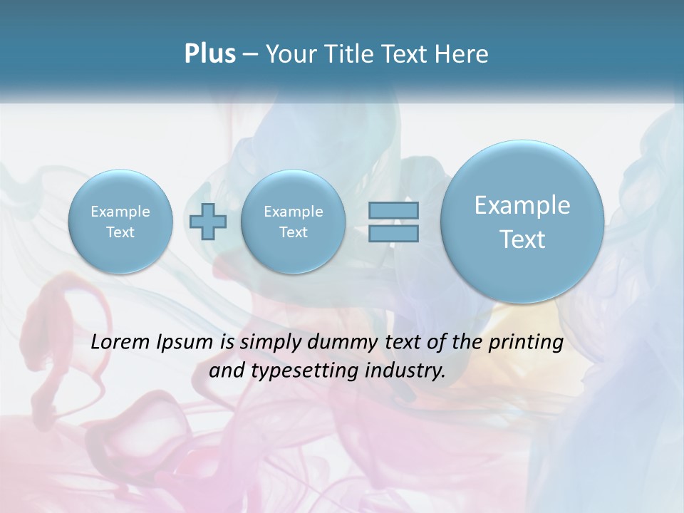 A Group Of Different Colored Smokes In The Air PowerPoint Template
