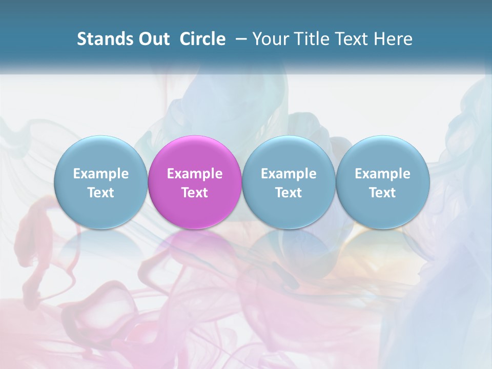 A Group Of Different Colored Smokes In The Air PowerPoint Template