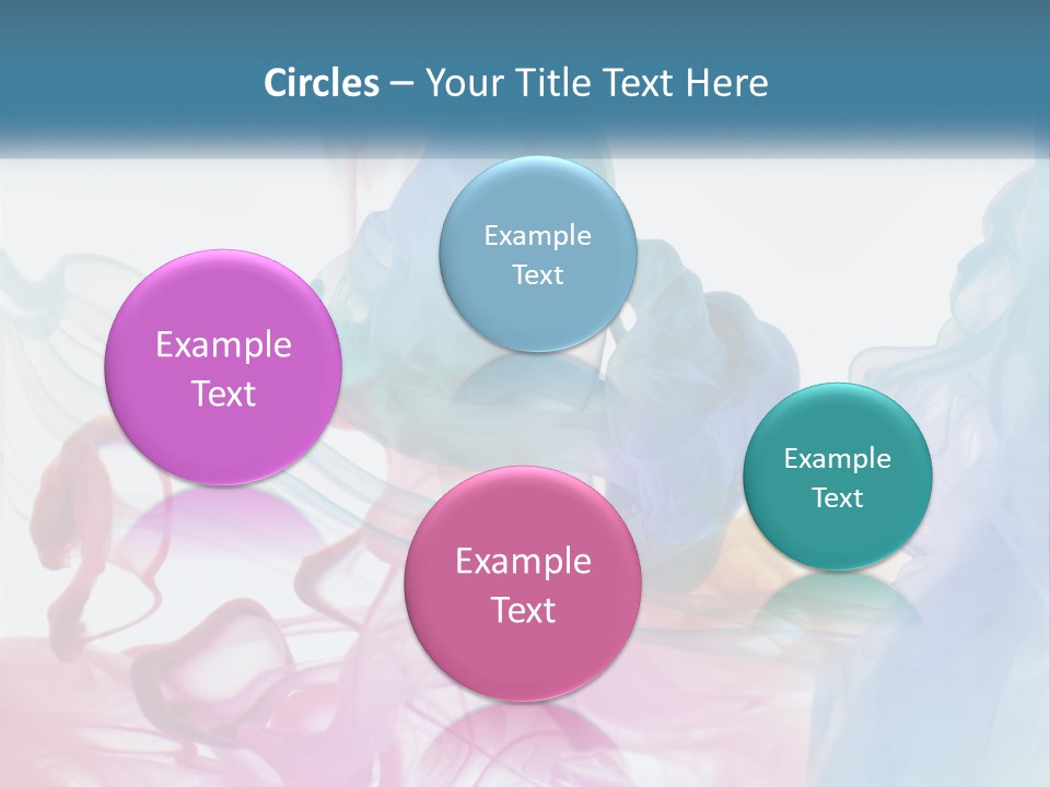 A Group Of Different Colored Smokes In The Air PowerPoint Template