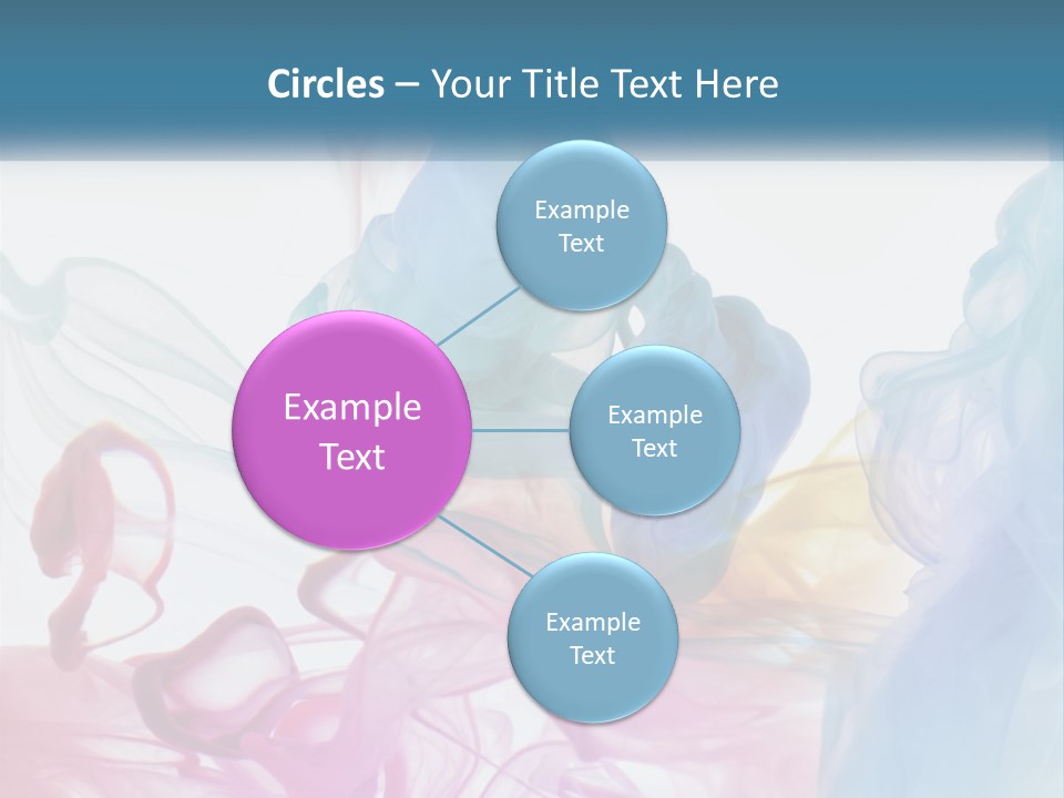 A Group Of Different Colored Smokes In The Air PowerPoint Template