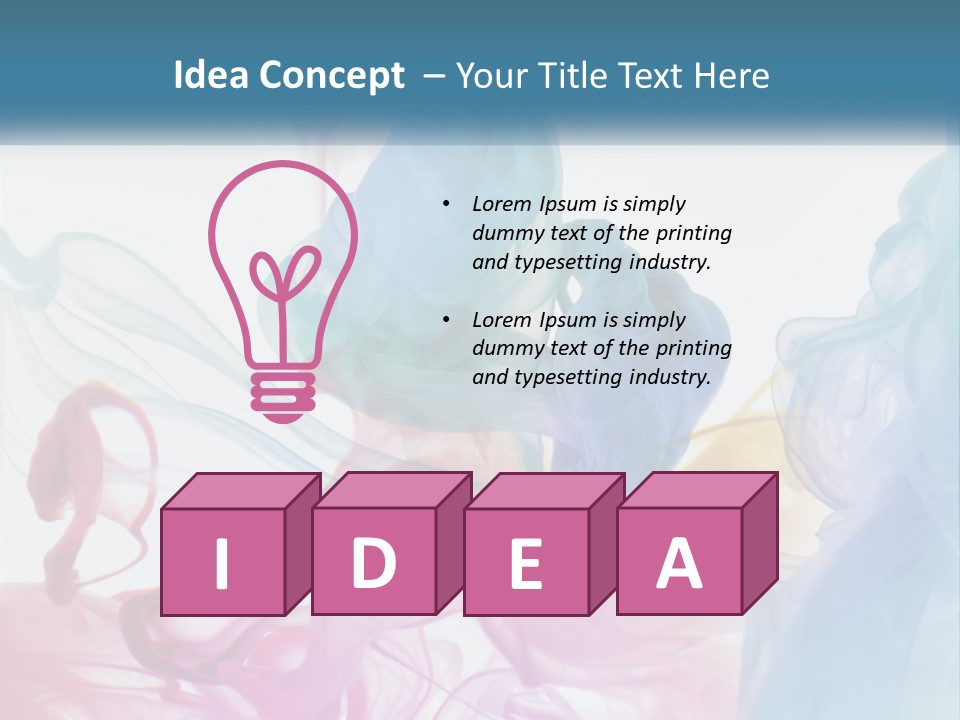 A Group Of Different Colored Smokes In The Air PowerPoint Template