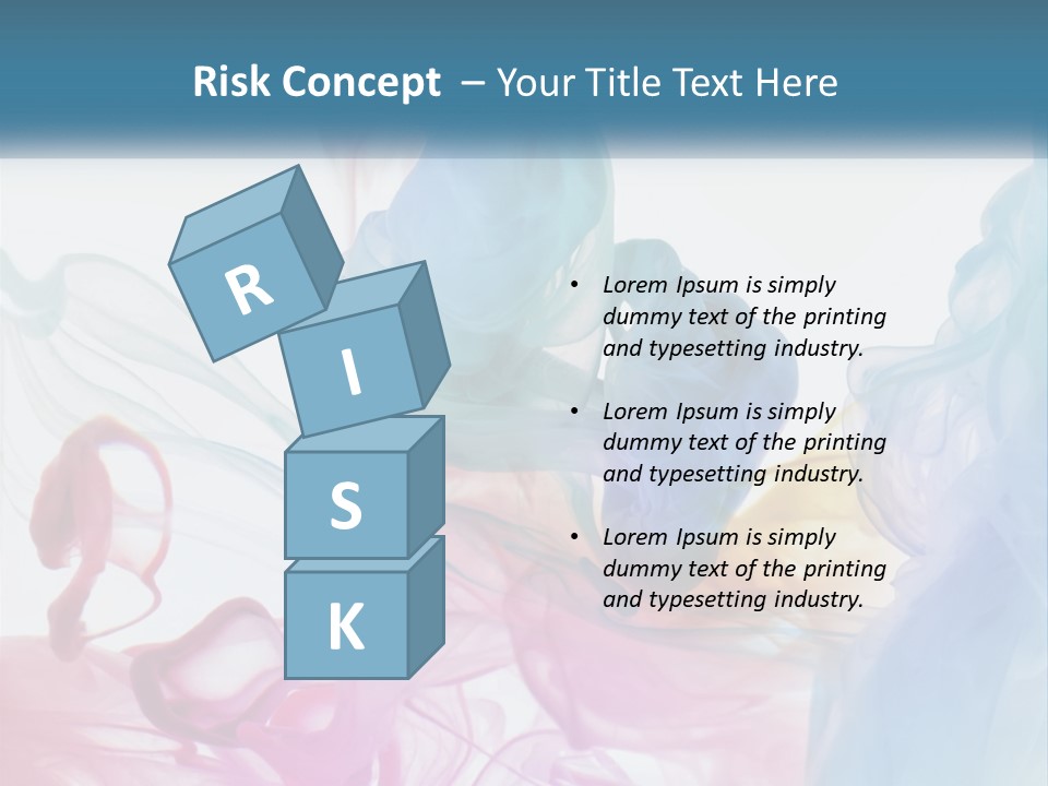 A Group Of Different Colored Smokes In The Air PowerPoint Template