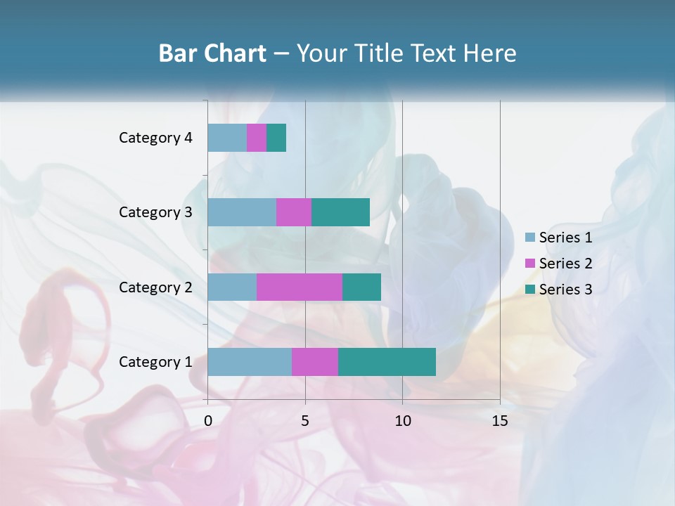 A Group Of Different Colored Smokes In The Air PowerPoint Template