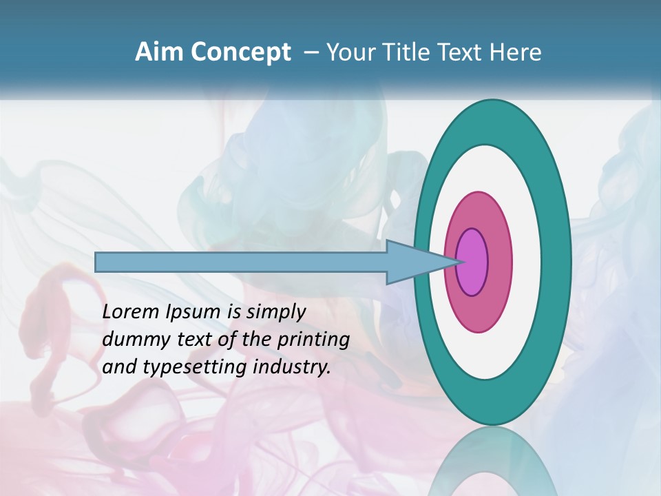 A Group Of Different Colored Smokes In The Air PowerPoint Template