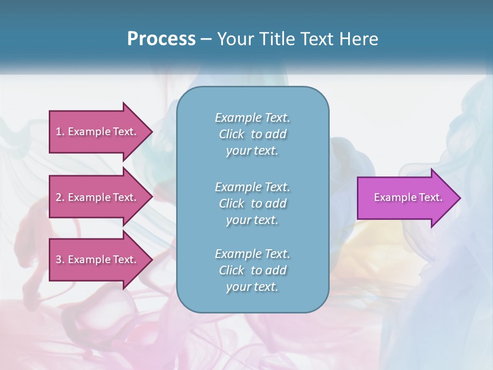A Group Of Different Colored Smokes In The Air PowerPoint Template
