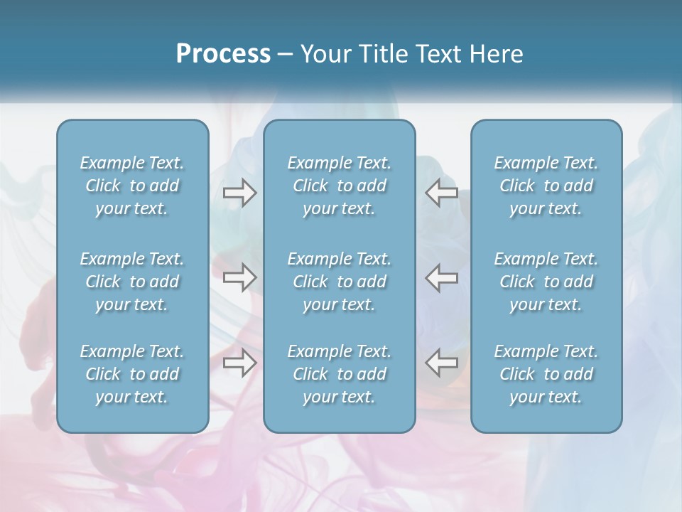 A Group Of Different Colored Smokes In The Air PowerPoint Template