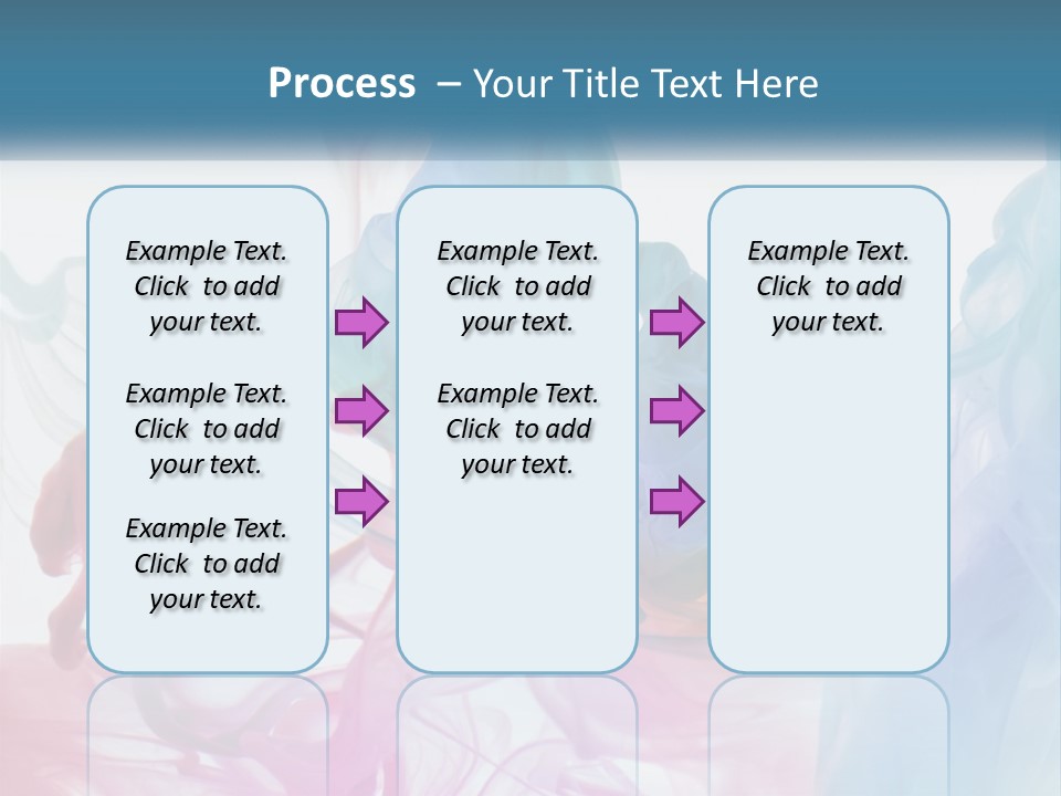A Group Of Different Colored Smokes In The Air PowerPoint Template