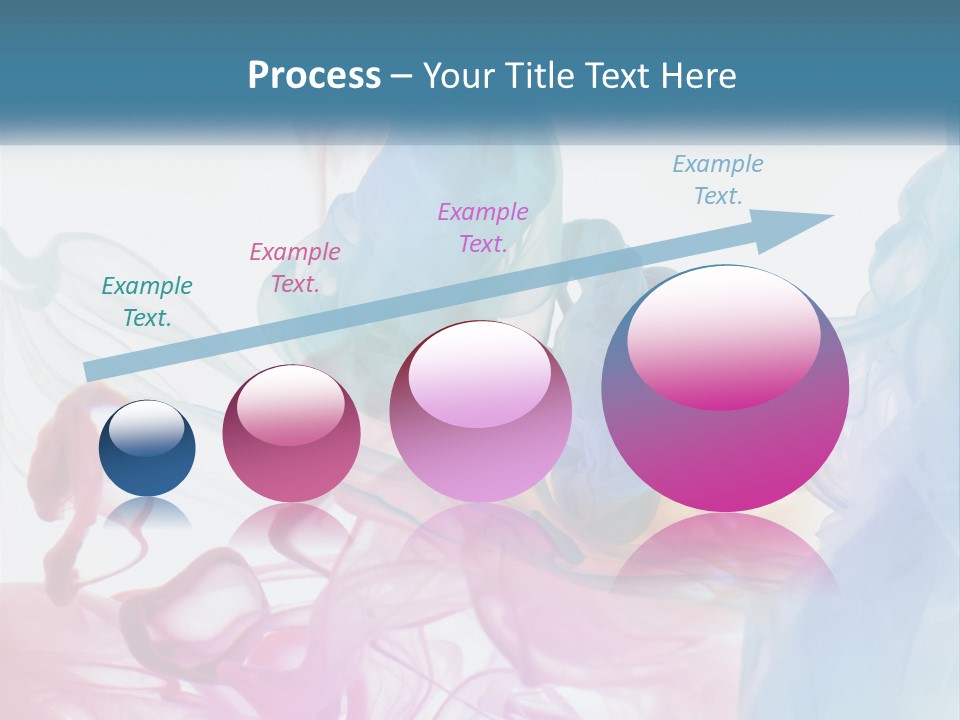 A Group Of Different Colored Smokes In The Air PowerPoint Template