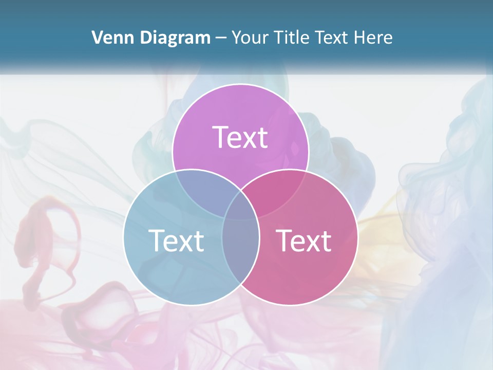 A Group Of Different Colored Smokes In The Air PowerPoint Template