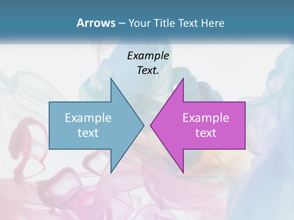 A Group Of Different Colored Smokes In The Air PowerPoint Template