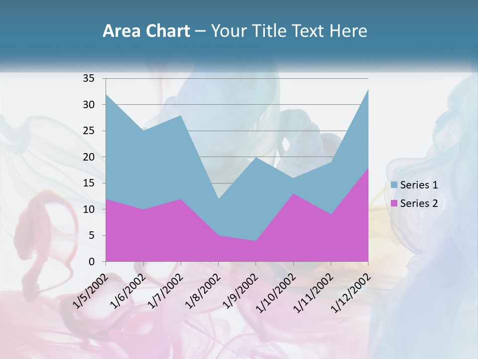 A Group Of Different Colored Smokes In The Air PowerPoint Template