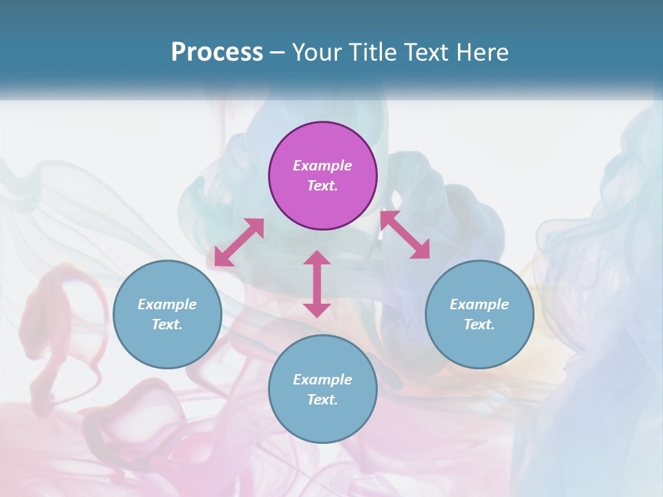 A Group Of Different Colored Smokes In The Air PowerPoint Template
