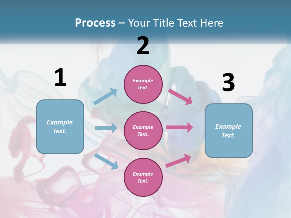 A Group Of Different Colored Smokes In The Air PowerPoint Template