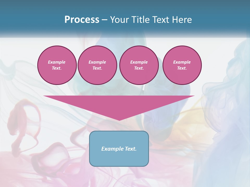 A Group Of Different Colored Smokes In The Air PowerPoint Template