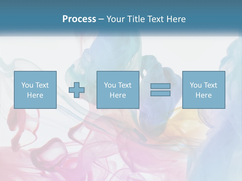 A Group Of Different Colored Smokes In The Air PowerPoint Template