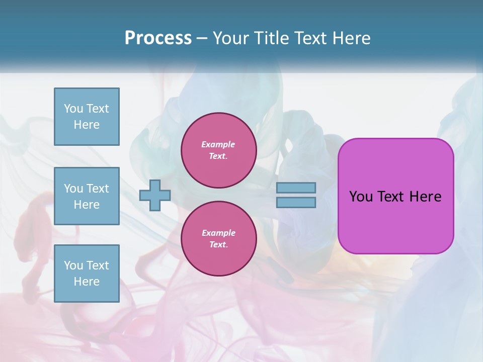 A Group Of Different Colored Smokes In The Air PowerPoint Template