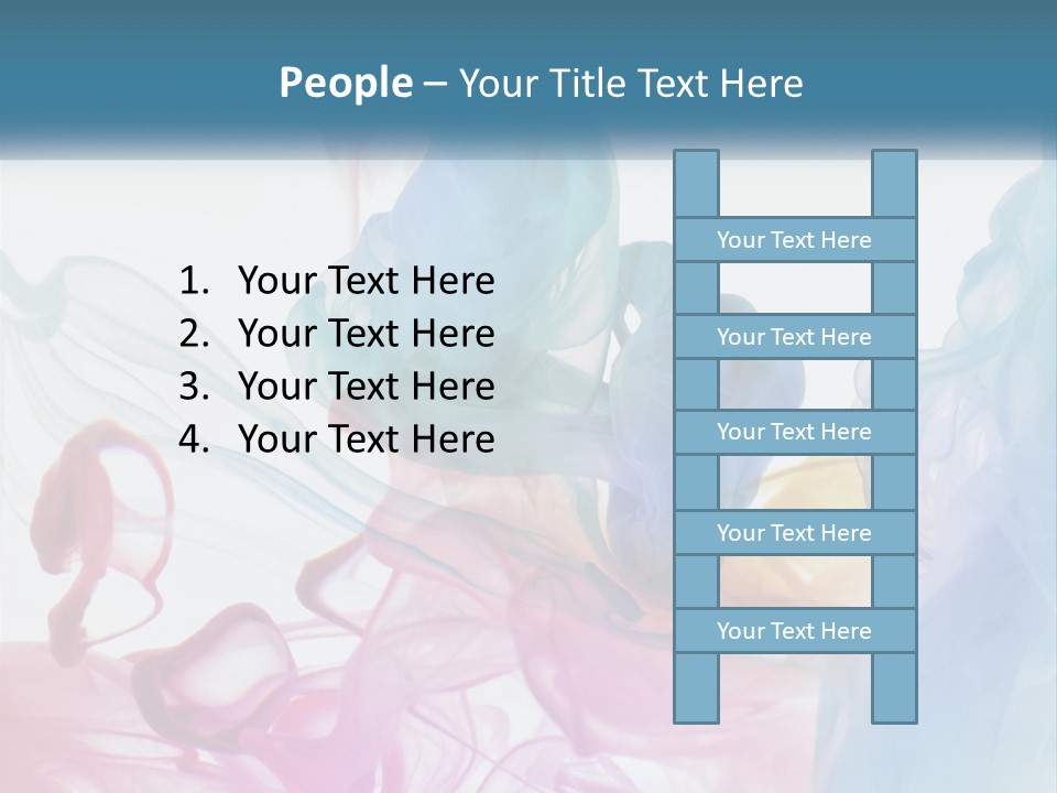 A Group Of Different Colored Smokes In The Air PowerPoint Template