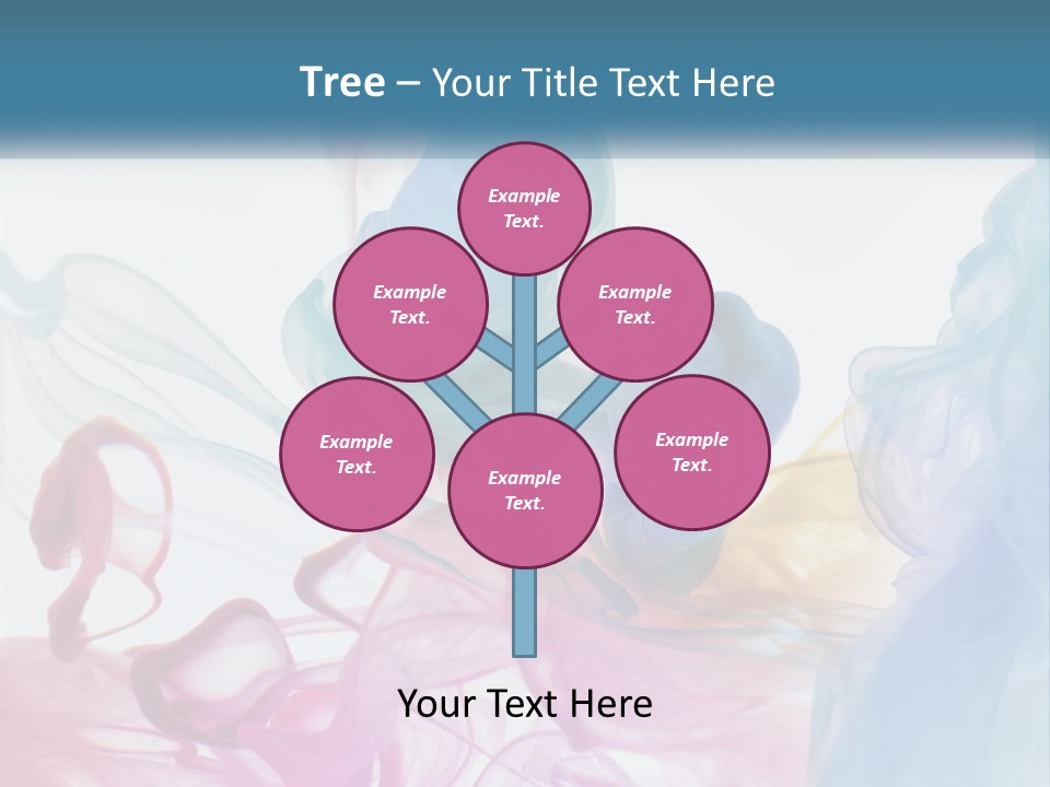 A Group Of Different Colored Smokes In The Air PowerPoint Template