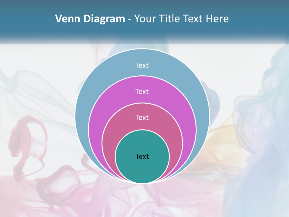 A Group Of Different Colored Smokes In The Air PowerPoint Template