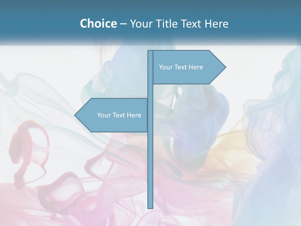 A Group Of Different Colored Smokes In The Air PowerPoint Template