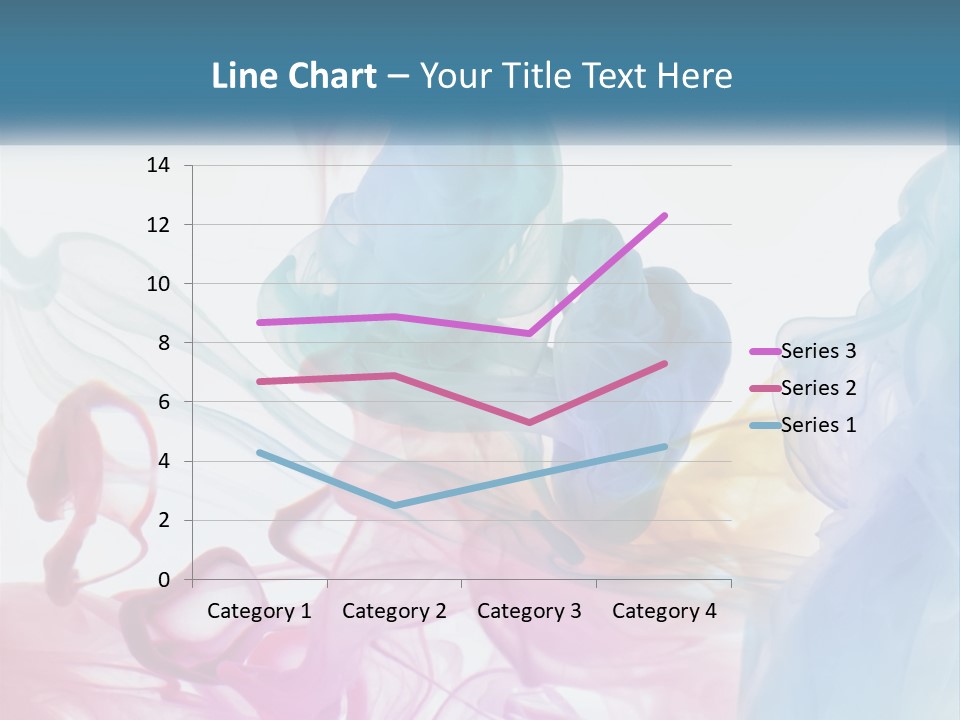 A Group Of Different Colored Smokes In The Air PowerPoint Template