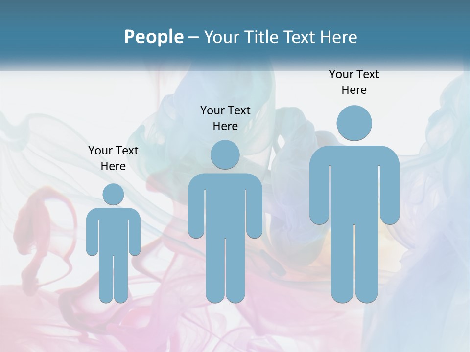 A Group Of Different Colored Smokes In The Air PowerPoint Template