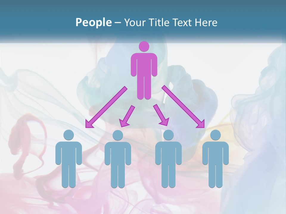 A Group Of Different Colored Smokes In The Air PowerPoint Template