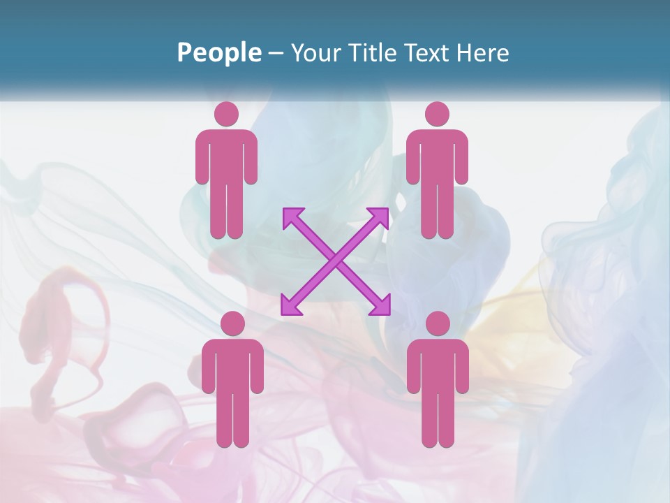 A Group Of Different Colored Smokes In The Air PowerPoint Template