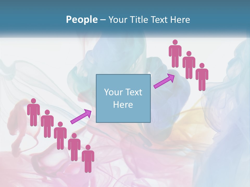 A Group Of Different Colored Smokes In The Air PowerPoint Template