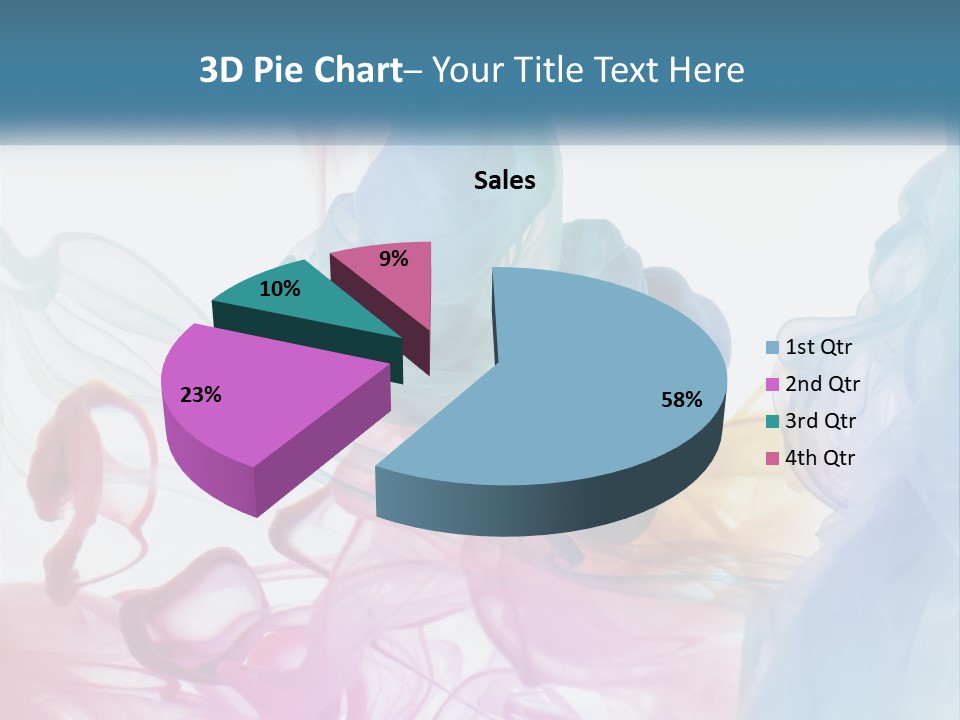A Group Of Different Colored Smokes In The Air PowerPoint Template