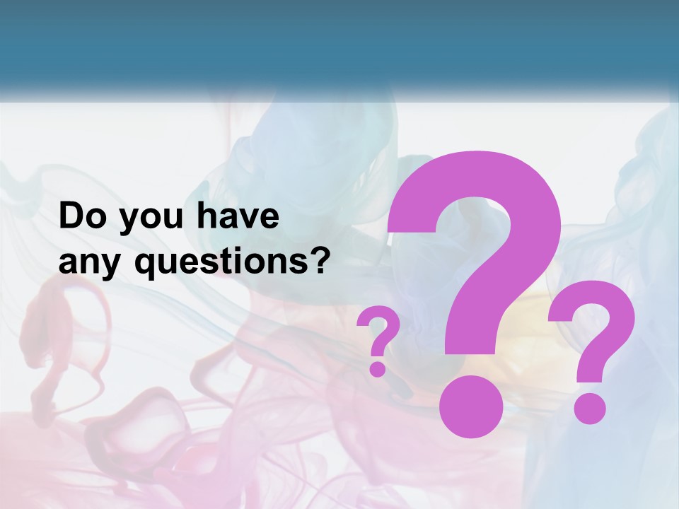 A Group Of Different Colored Smokes In The Air PowerPoint Template