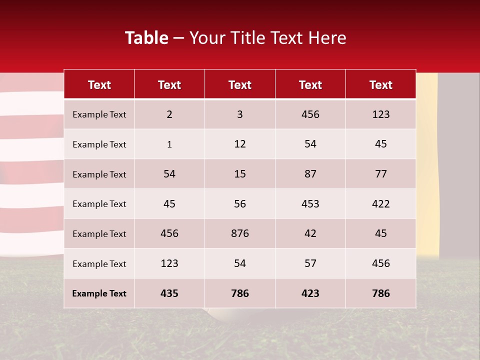 A Soccer Ball On A Field With Flags In The Background PowerPoint Template