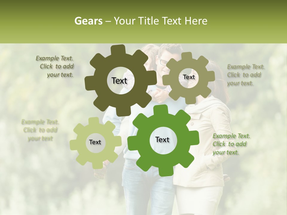 A Group Of People Walking Down A Street With Trees In The Background PowerPoint Template