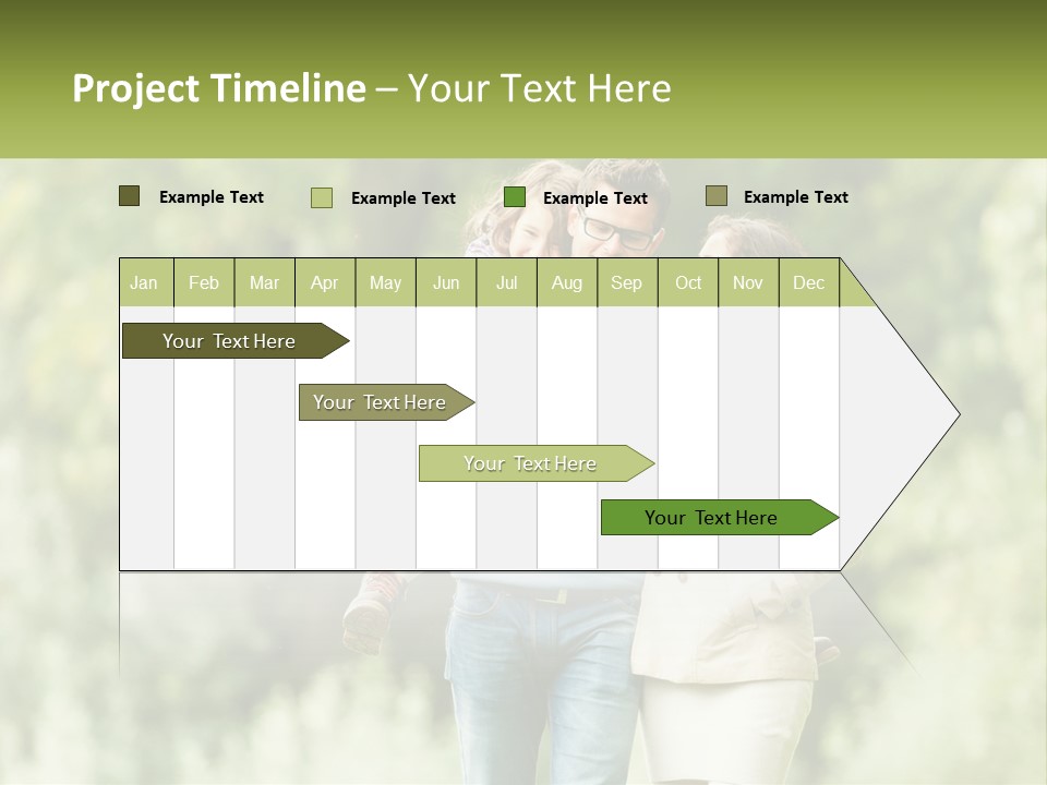 A Group Of People Walking Down A Street With Trees In The Background PowerPoint Template