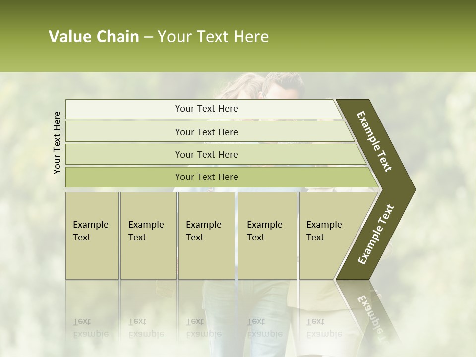 A Group Of People Walking Down A Street With Trees In The Background PowerPoint Template