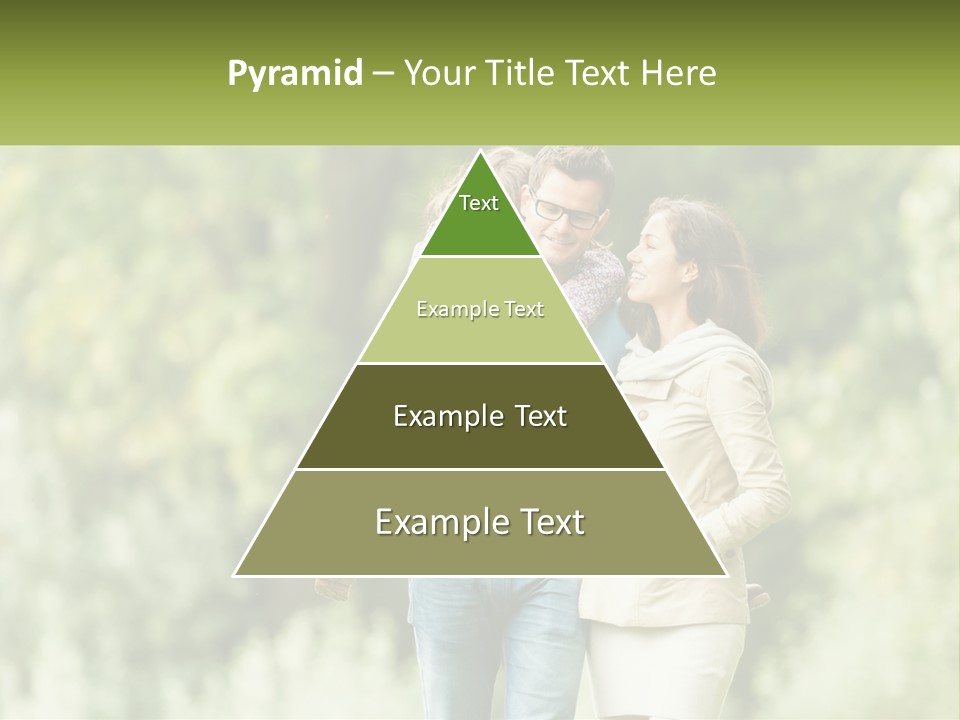 A Group Of People Walking Down A Street With Trees In The Background PowerPoint Template