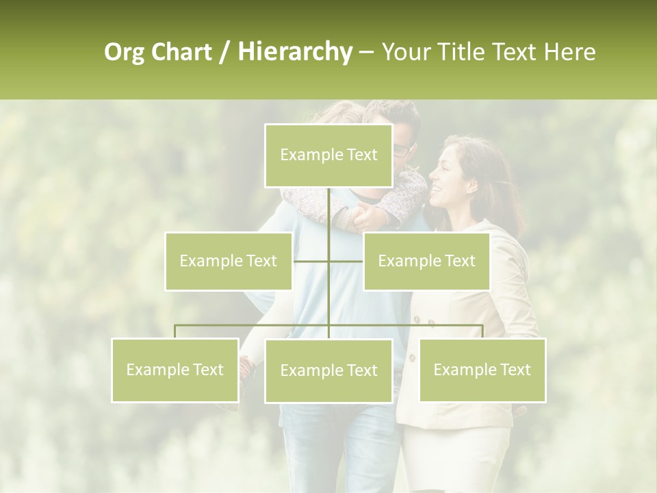 A Group Of People Walking Down A Street With Trees In The Background PowerPoint Template