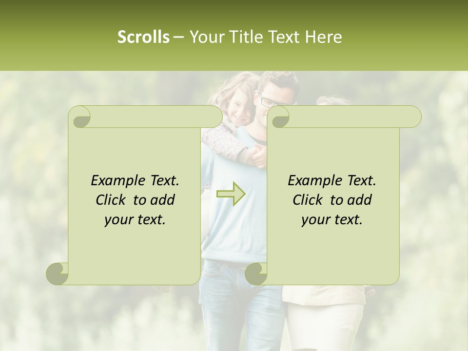 A Group Of People Walking Down A Street With Trees In The Background PowerPoint Template