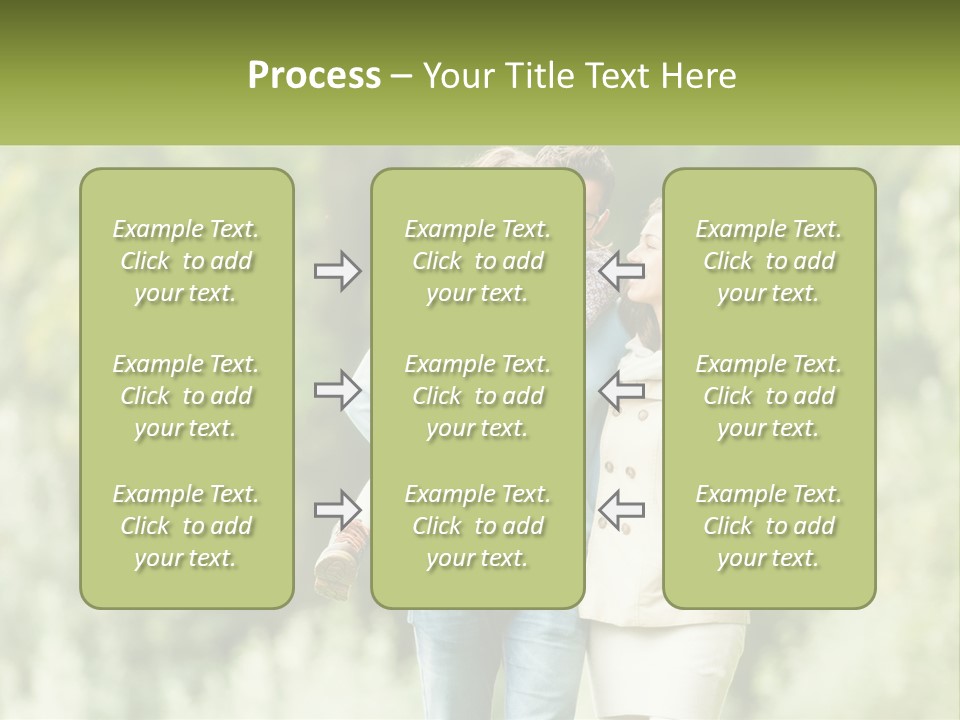 A Group Of People Walking Down A Street With Trees In The Background PowerPoint Template